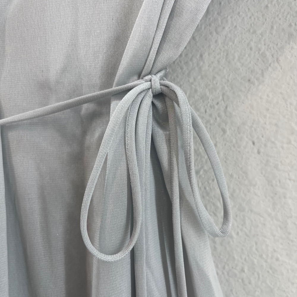 Vintage Lace Trim Kimono Robe S Sheer Coquette Boudoir Bell Sleeve - Picture 5 of 12